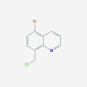 molecular formula C10H7BrClN B11859244 5-Bromo-8-(chloromethyl)quinoline 