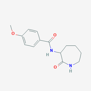 4-methoxy-N-(2-oxoazepan-3-yl)benzamide