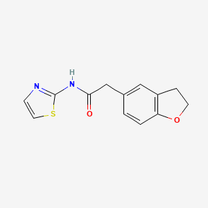 molecular formula C13H12N2O2S B1185926 2-(2,3-dihydro-1-benzofuran-5-yl)-N-(1,3-thiazol-2-yl)acetamide 