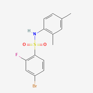 molecular formula C14H13BrFNO2S B1185930 4-bromo-N-(2,4-dimethylphenyl)-2-fluorobenzenesulfonamide 