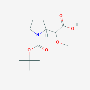 2-(1-(tert-Butoxycarbonyl)pyrrolidin-2-yl)-2-methoxyacetic acid