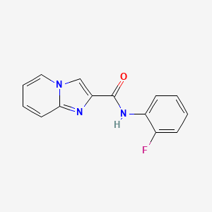 molecular formula C14H10FN3O B11859333 N-(2-fluorophenyl)imidazo[1,2-a]pyridine-2-carboxamide 