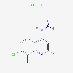 7-Chloro-2,8-dimethyl-4-hydrazinoquinoline hydrochloride