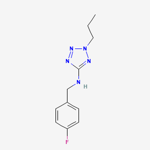 molecular formula C11H14FN5 B1185936 N-(4-fluorobenzyl)-2-propyl-2H-tetrazol-5-amine 