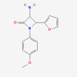 3-Amino-4-(furan-2-yl)-1-(4-methoxyphenyl)azetidin-2-one