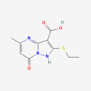 2-(Ethylthio)-5-methyl-7-oxo-4,7-dihydropyrazolo[1,5-a]pyrimidine-3-carboxylic acid