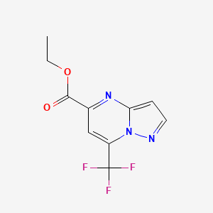 molecular formula C10H8F3N3O2 B11859452 Ethyl 7-(trifluoromethyl)pyrazolo[1,5-a]pyrimidine-5-carboxylate CAS No. 1018053-40-1