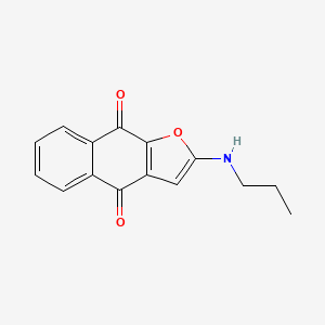 molecular formula C15H13NO3 B11859484 2-(Propylamino)naphtho[2,3-b]furan-4,9-dione 