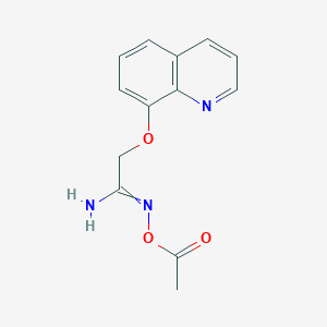 N'-(Acetyloxy)[(quinolin-8-yl)oxy]ethanimidamide