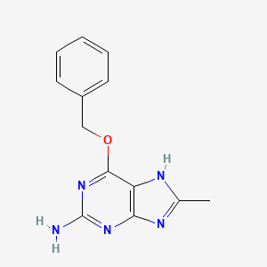 1H-Purin-2-amine, 8-methyl-6-(phenylmethoxy)-