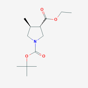 (3S,4S)-1-tert-Butyl 3-ethyl 4-methylpyrrolidine-1,3-dicarboxylate