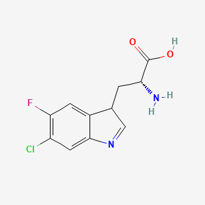 (2R)-2-amino-3-(6-chloro-5-fluoro-3H-indol-3-yl)propanoic acid