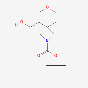 molecular formula C13H23NO4 B11859695 tert-Butyl 5-(hydroxymethyl)-7-oxa-2-azaspiro[3.5]nonane-2-carboxylate 