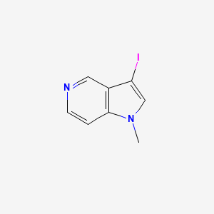 molecular formula C8H7IN2 B11859701 3-Iodo-1-methyl-1H-pyrrolo[3,2-c]pyridine 