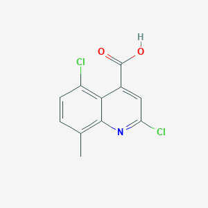 molecular formula C11H7Cl2NO2 B11859765 2,5-Dichloro-8-methylquinoline-4-carboxylic acid 