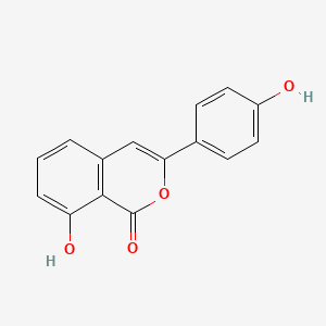 1H-2-Benzopyran-1-one, 8-hydroxy-3-(4-hydroxyphenyl)-