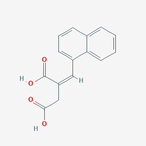 molecular formula C15H12O4 B11859822 2-(Naphthalen-1-ylmethylene)succinic acid 