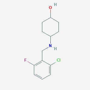 (1r,4r)-4-((2-Chloro-6-fluorobenzyl)amino)cyclohexanol