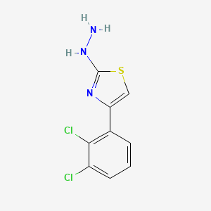 molecular formula C9H7Cl2N3S B11859913 [4-(2,3-Dichloro-phenyl)-thiazol-2-yl]-hydrazine 