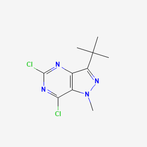 3-(tert-Butyl)-5,7-dichloro-1-methyl-1H-pyrazolo[4,3-d]pyrimidine