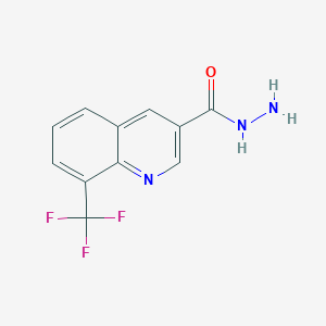 8-(Trifluoromethyl)quinoline-3-carbohydrazide