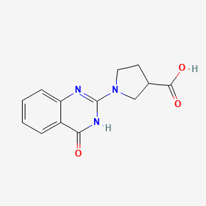 molecular formula C13H13N3O3 B11860121 1-(4-Oxo-3,4-dihydroquinazolin-2-yl)pyrrolidine-3-carboxylic acid 