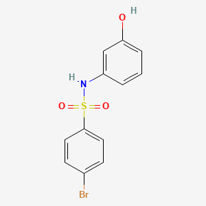 molecular formula C12H10BrNO3S B1186013 4-bromo-N-(3-hydroxyphenyl)benzenesulfonamide 