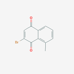 molecular formula C11H7BrO2 B11860142 2-Bromo-8-methylnaphthalene-1,4-dione CAS No. 79516-52-2