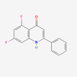 molecular formula C15H9F2NO B11860178 5,7-Difluoro-2-phenylquinolin-4-ol CAS No. 220598-55-0