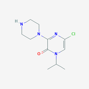 5-Chloro-1-isopropyl-3-(piperazin-1-yl)pyrazin-2(1H)-one