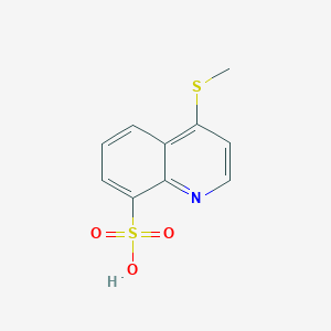 molecular formula C10H9NO3S2 B11860225 4-(Methylsulfanyl)quinoline-8-sulfonic acid CAS No. 71330-95-5