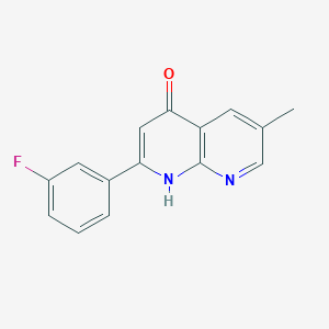 2-(3-fluorophenyl)-6-methyl-1,8-naphthyridin-4(1H)-one