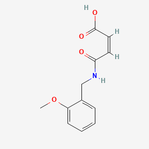 molecular formula C12H13NO4 B1186029 4-[(2-Methoxybenzyl)amino]-4-oxo-2-butenoic acid 
