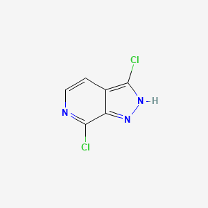 molecular formula C6H3Cl2N3 B1186031 3,7-dichloro-1H-pyrazolo[3,4-c]pyridine 
