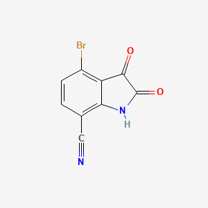 4-Bromo-2,3-dioxoindoline-7-carbonitrile