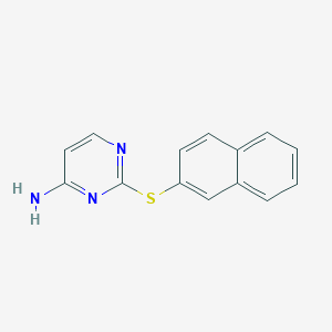 2-[(Naphthalen-2-yl)sulfanyl]pyrimidin-4-amine