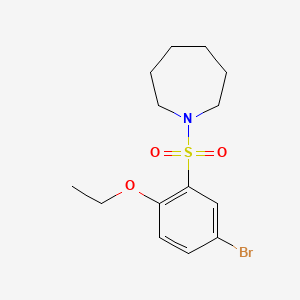 molecular formula C14H20BrNO3S B1186039 1-(5-Bromo-2-ethoxybenzenesulfonyl)azepane 