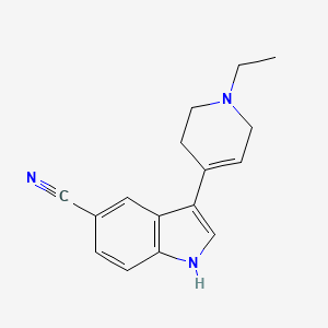 molecular formula C16H17N3 B11860404 3-(1-Ethyl-1,2,3,6-tetrahydropyridin-4-yl)-1H-indole-5-carbonitrile CAS No. 1958101-06-8