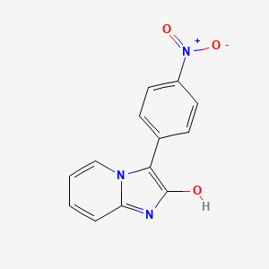 molecular formula C13H9N3O3 B11860444 Imidazo[1,2-a]pyridin-2-ol, 3-(4-nitrophenyl)- CAS No. 102862-21-5