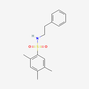 molecular formula C17H21NO2S B1186048 2,4,5-trimethyl-N-(2-phenylethyl)benzenesulfonamide 