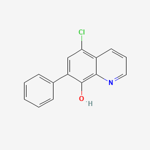 molecular formula C15H10ClNO B11860509 5-Chloro-7-phenylquinolin-8-ol CAS No. 648896-36-0