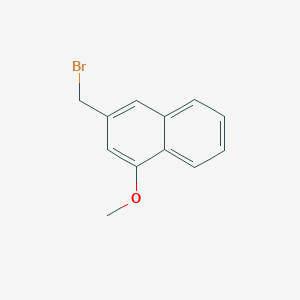 molecular formula C12H11BrO B11860511 2-(Bromomethyl)-4-methoxynaphthalene 