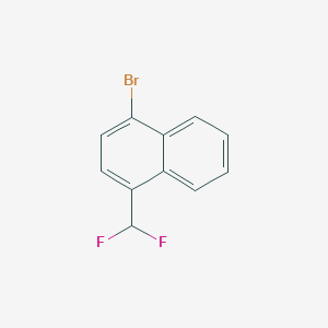 molecular formula C11H7BrF2 B11860525 1-Bromo-4-(difluoromethyl)naphthalene 