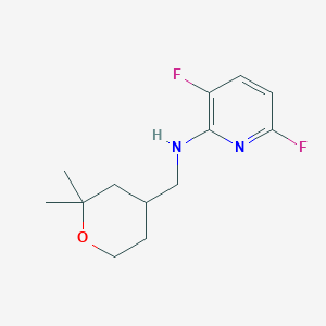 N-((2,2-Dimethyltetrahydro-2H-pyran-4-yl)methyl)-3,6-difluoropyridin-2-amine