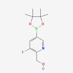 (3-Fluoro-5-(4,4,5,5-tetramethyl-1,3,2-dioxaborolan-2-yl)pyridin-2-yl)methanol