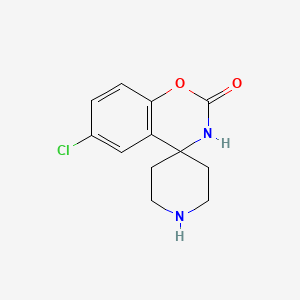 molecular formula C12H13ClN2O2 B11860633 6-Chlorospiro[benzo[e][1,3]oxazine-4,4'-piperidin]-2(3H)-one 