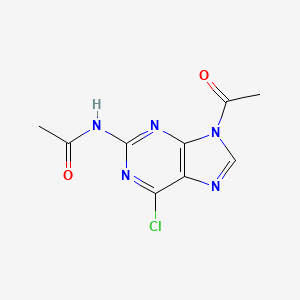 Acetamide, N-(9-acetyl-6-chloro-9H-purin-2-yl)-