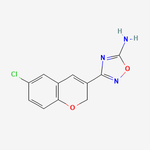 3-(6-Chloro-2H-chromen-3-yl)-1,2,4-oxadiazol-5-amine