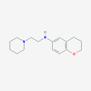 N-[2-(Piperidin-1-yl)ethyl]-3,4-dihydro-2H-1-benzopyran-6-amine