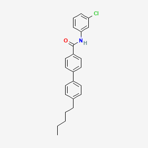 molecular formula C24H24ClNO B1186079 N-(3-chloro-1,2,5-cyclohexatrien-1-yl)-4'-pentyl[1,1'-biphenyl]-4-carboxamide 